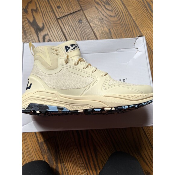 APL Mens Techloom Defender Size 7.5 Vanilla/Midnight/Ice Blue High Top Shoes NIB - Picture 8 of 12